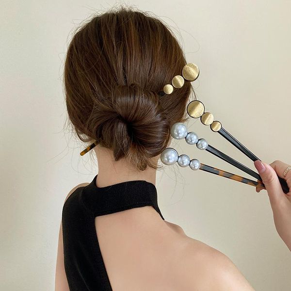 hair clips & barrettes retro hairpin elegant pearl hairsick, Golden;silver 
hair clips & barrettes retro hairpin elegant pearl hairsick, Golden;silver