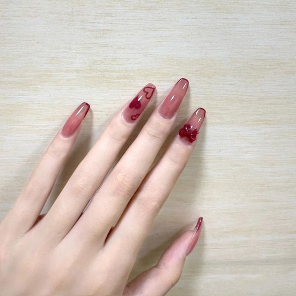 false nails 24pcs burgundy butterfly wear long paragraph fashion manicure patch save time wearable nail m88, Red;gold
false nails 24pcs burgundy butterfly wear long paragraph fashion manicure patch save time wearable nail m88, Red;gold