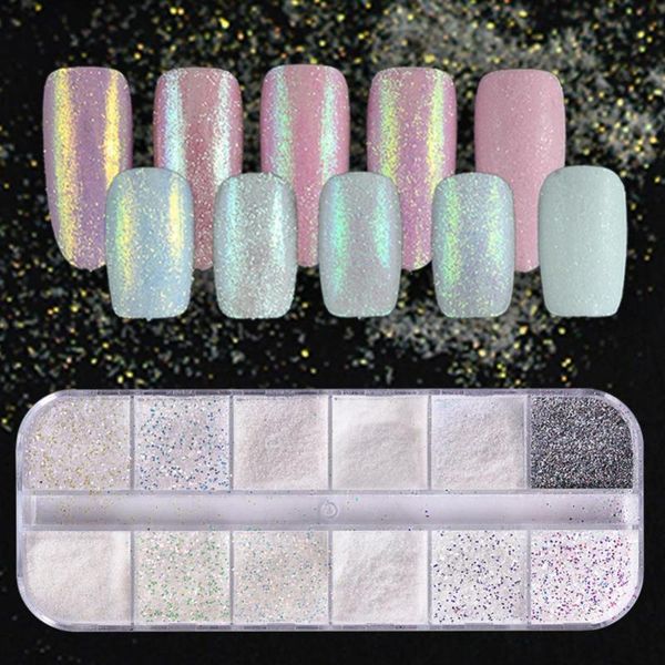 nail glitter 12 grid ab mirror powder pearl shell rubbing pigment soap sparkly charm nails art design accessory, Silver;gold
nail glitter 12 grid ab mirror powder pearl shell rubbing pigment soap sparkly charm nails art design accessory, Silver;gold