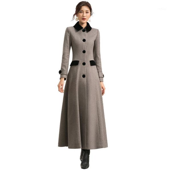 winter thickened off season medium long high end woolen cloth thousand bird grid overcoat women's wool & blends, Black
winter thickened off season medium long high end woolen cloth thousand bird grid overcoat women's wool & blends, Black