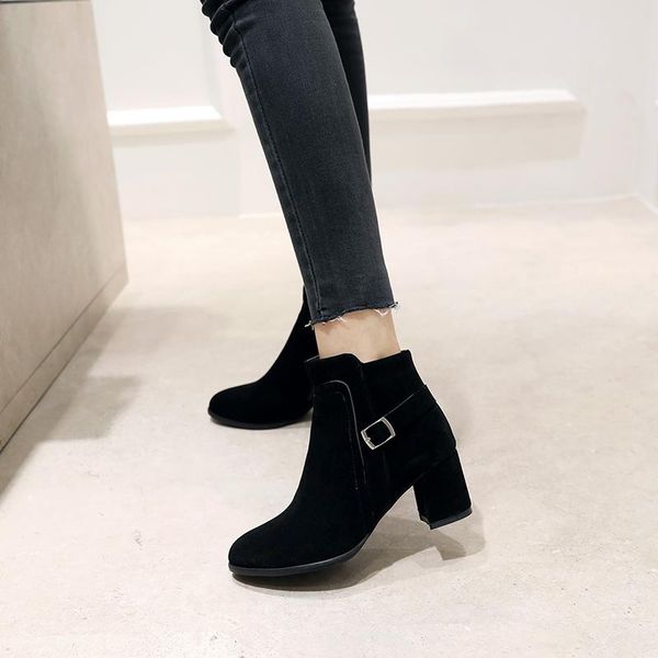 boots fashion women's ankle winter autumn shoes ladies black apricot flock buckle short woman big large size 48
boots fashion women's ankle winter autumn shoes ladies black apricot flock buckle short woman big large size 48