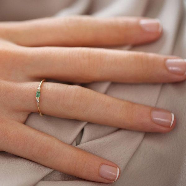 wedding rings cute female green zircon stone ring gold silver rose color thin engagement for women trendy crystal round, Slivery;golden
wedding rings cute female green zircon stone ring gold silver rose color thin engagement for women trendy crystal round, Slivery;golden