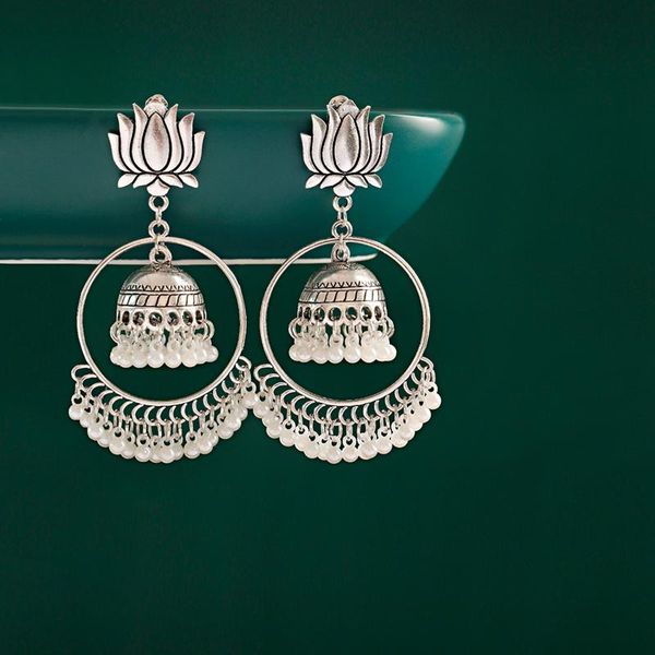 women's boho ethnic silver color lotus earrings pendient gyspy pearl bell ladies earring jewelry dangle & chandelier
women's boho ethnic silver color lotus earrings pendient gyspy pearl bell ladies earring jewelry dangle & chandelier