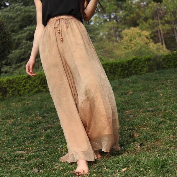 skirts bohemia long skirt women elastic high waist bling chiffon loose casual pleated 2-layer faldas saias streetwear beach, Black
skirts bohemia long skirt women elastic high waist bling chiffon loose casual pleated 2-layer faldas saias streetwear beach, Black