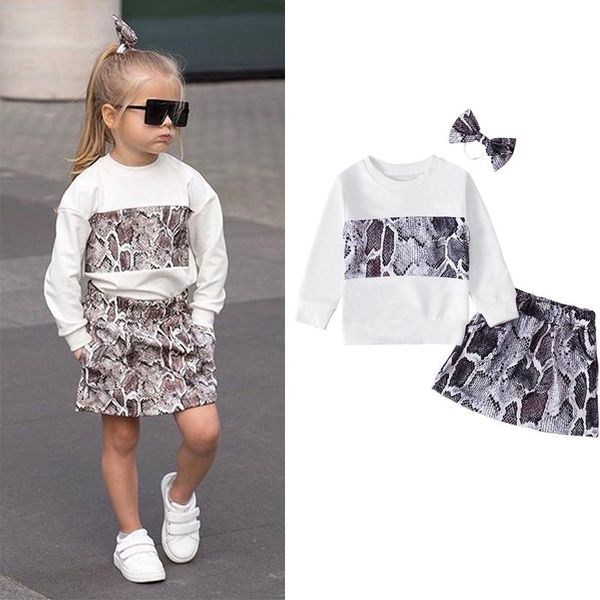 clothing sets focusnorm 1-6y fashion baby girls clothes snakeskin print long sleeve pullover sweatshirt a-line skirts headband, White
clothing sets focusnorm 1-6y fashion baby girls clothes snakeskin print long sleeve pullover sweatshirt a-line skirts headband, White