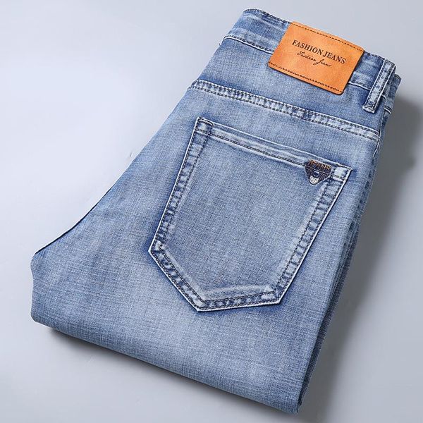 men's jeans 2021 autumn men stretch fashion casual slim fit denim trousers male blue pants brand
men's jeans 2021 autumn men stretch fashion casual slim fit denim trousers male blue pants brand
