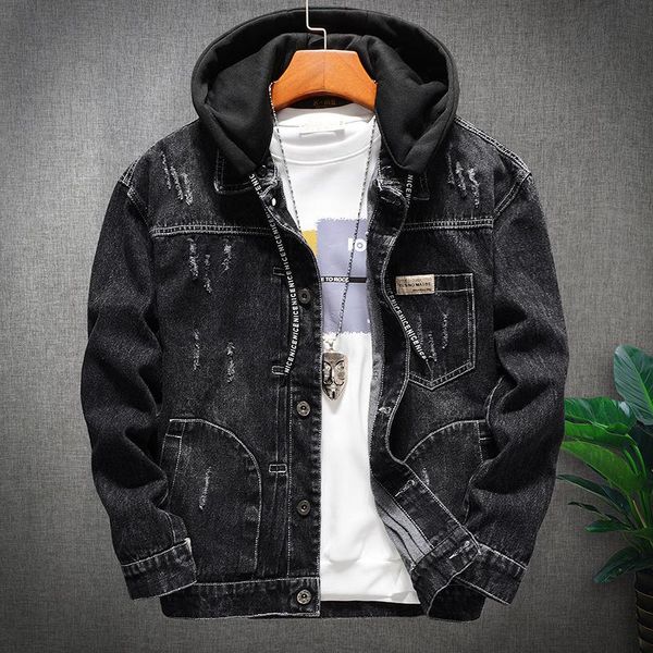 men's jackets denim jacket mens trend hooded slim fit handsome simplicity casual loose streetwear lapel long sleeve soft spring and aut, Black;brown
men's jackets denim jacket mens trend hooded slim fit handsome simplicity casual loose streetwear lapel long sleeve soft spring and aut, Black;brown