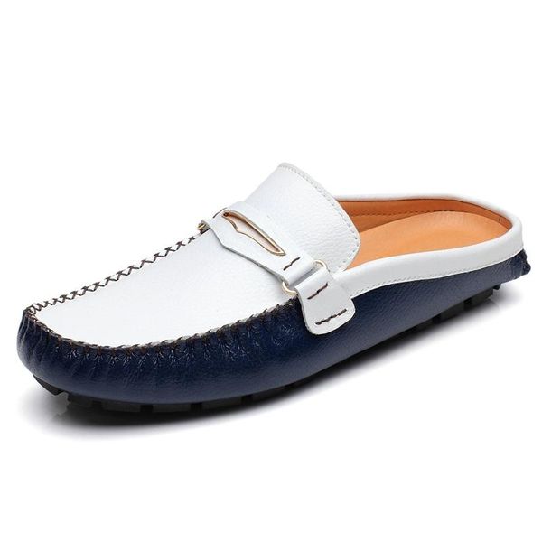 slippers men's casual slip on shoes flip flops clog genuine leather loafers slipper slide sandal walking, Black
slippers men's casual slip on shoes flip flops clog genuine leather loafers slipper slide sandal walking, Black