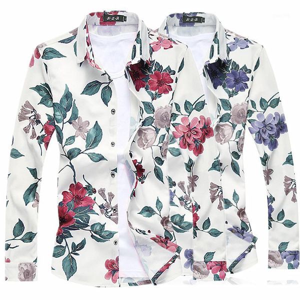 small stretch men long-sleeved floral shirt large size s-7xl fashion casual camisa slim comfortable male men's shirts, White;black
small stretch men long-sleeved floral shirt large size s-7xl fashion casual camisa slim comfortable male men's shirts, White;black
