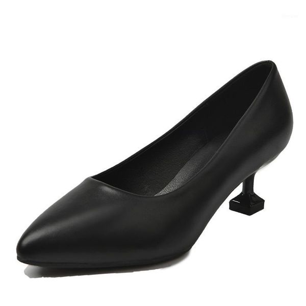 dress shoes high heels women's stilettos black work soft soles plus size1