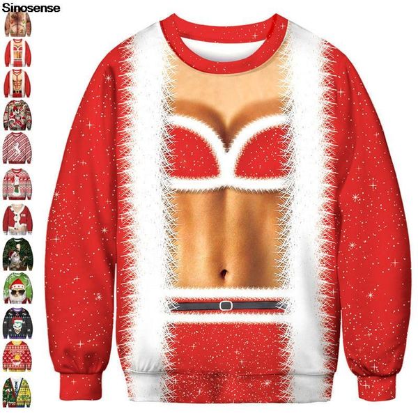 men's sweaters men women ugly christmas sweater 3d funny printed holiday party xmas jumpers couple pullover autumn sweatshirt, White;black
men's sweaters men women ugly christmas sweater 3d funny printed holiday party xmas jumpers couple pullover autumn sweatshirt, White;black