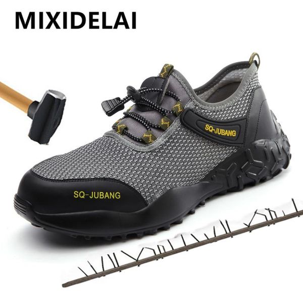 boots men steel toe work safety plus size outdoor mesh breathable protective puncture-proof shoes for sneakers, Black
boots men steel toe work safety plus size outdoor mesh breathable protective puncture-proof shoes for sneakers, Black