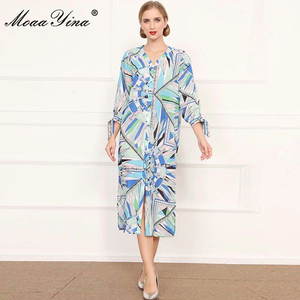 fashion designer dress autumn women's dress 3/4 sleeve multicolor geometric print loose plus size dresses 210524, Black;gray
fashion designer dress autumn women's dress 3/4 sleeve multicolor geometric print loose plus size dresses 210524, Black;gray