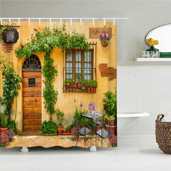 shower curtains rural town flower garden brick wall printed fabric bathroom curtain waterproof products home decor with hooks
shower curtains rural town flower garden brick wall printed fabric bathroom curtain waterproof products home decor with hooks