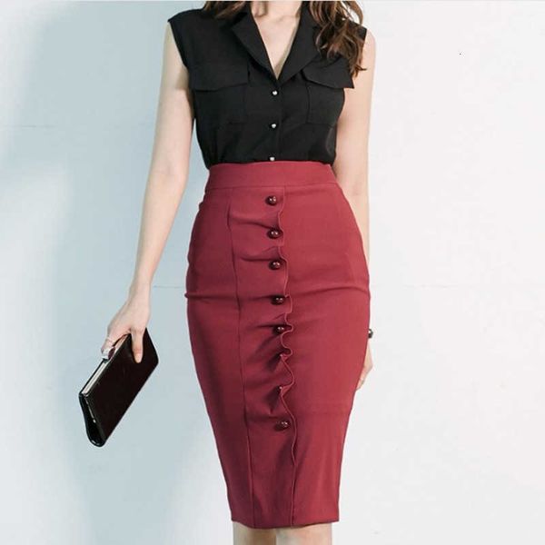two piece dress set summer womens black chiffon blouses pencil midi wrap skirts office ladies bandage suit party 497c, White
two piece dress set summer womens black chiffon blouses pencil midi wrap skirts office ladies bandage suit party 497c, White