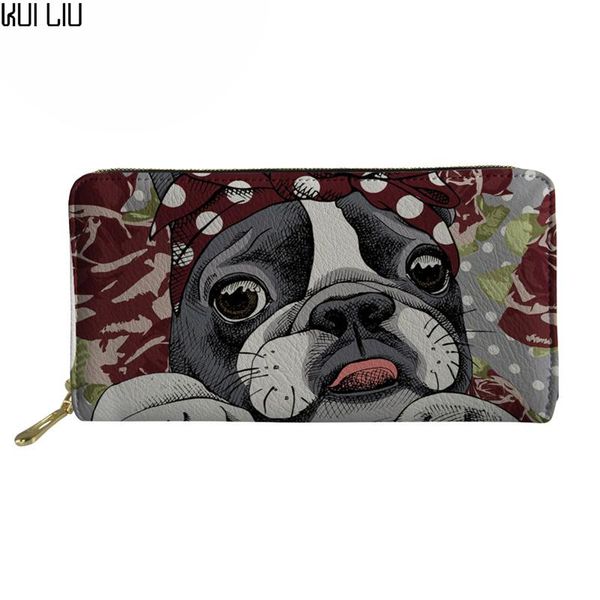 wallets clutch purse female leather boston terrier cute womens purses and travel long card coin holders portefeuille femme, Red;black
wallets clutch purse female leather boston terrier cute womens purses and travel long card coin holders portefeuille femme, Red;black