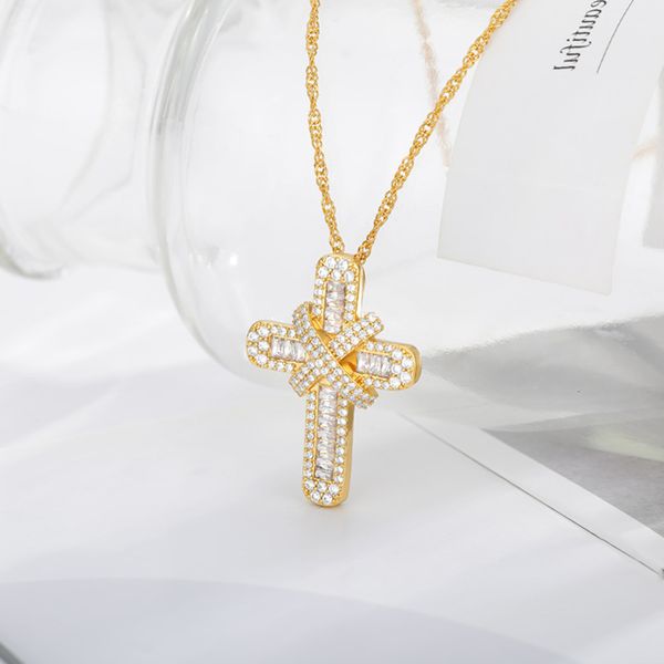 cross hip hop necklace with micro inlaid zircon hip hop gold necklace, Black
cross hip hop necklace with micro inlaid zircon hip hop gold necklace, Black