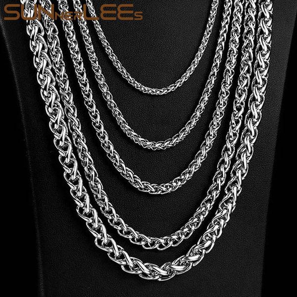 jewelry 316l stainless steel necklace 3mm~8mm silver color gold plated wheat link chain men women gift sc05 n chains
jewelry 316l stainless steel necklace 3mm~8mm silver color gold plated wheat link chain men women gift sc05 n chains