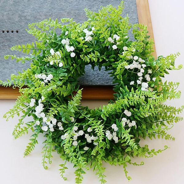 1pc artificial green leaves spring wreath round flowers door hanging wall window wedding party christmas decor decorative & wreaths
1pc artificial green leaves spring wreath round flowers door hanging wall window wedding party christmas decor decorative & wreaths