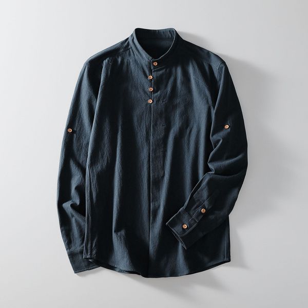 spring autumn mens shirt casual long-sleeved shirt solid color collar shirt cotton and linen shirts for men large size 5xl, White;black
spring autumn mens shirt casual long-sleeved shirt solid color collar shirt cotton and linen shirts for men large size 5xl, White;black