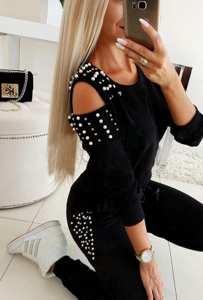 womens tracksuits women ladies tracksuit cold shouder high waist bandage fashion pants 2pcs set lounge wear casual suit, Gray
womens tracksuits women ladies tracksuit cold shouder high waist bandage fashion pants 2pcs set lounge wear casual suit, Gray