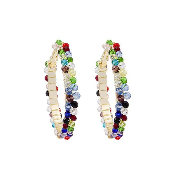 hoop & huggie 2021 colorful bead earring fashion bohemian simple punk oversize glass stone hip hop jewelry accessories gift, Golden;silver
hoop & huggie 2021 colorful bead earring fashion bohemian simple punk oversize glass stone hip hop jewelry accessories gift, Golden;silver