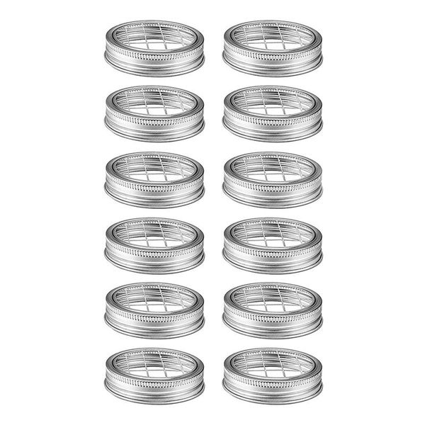 kitchen storage & organization 12 pcs mason flower jar lid embedded mesh cover inserted into regular mouth
kitchen storage & organization 12 pcs mason flower jar lid embedded mesh cover inserted into regular mouth