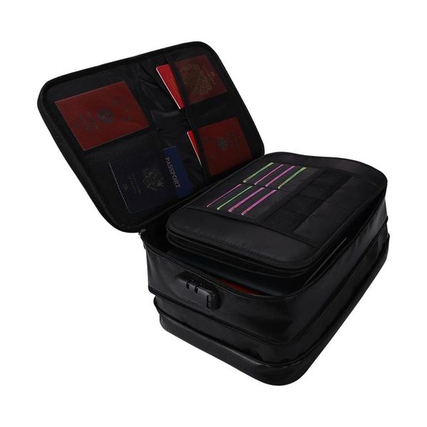 storage bags large capacity document organizer passport card bag multi-layer travel waterproof with lock pouch
storage bags large capacity document organizer passport card bag multi-layer travel waterproof with lock pouch