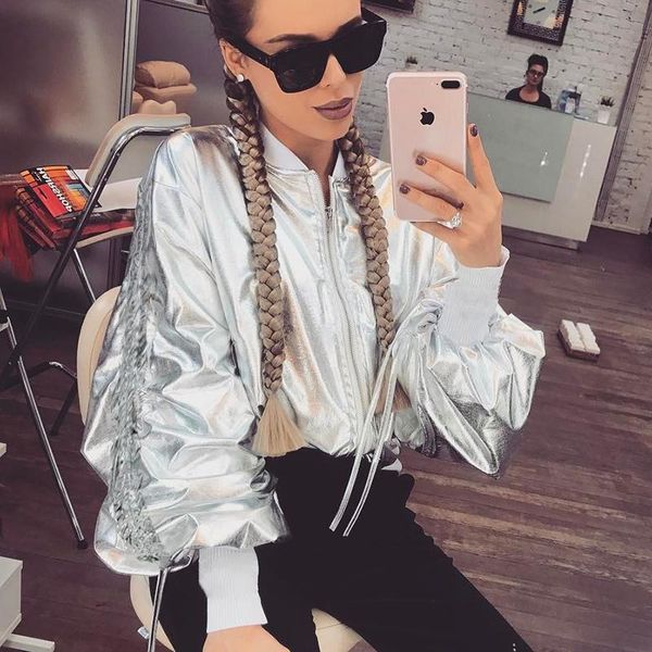 women's jackets 2021 bomber jacket slim full solid feminina inverno promotion polyester casaco street trend casual zipper cardigan fema, Black;brown
women's jackets 2021 bomber jacket slim full solid feminina inverno promotion polyester casaco street trend casual zipper cardigan fema, Black;brown