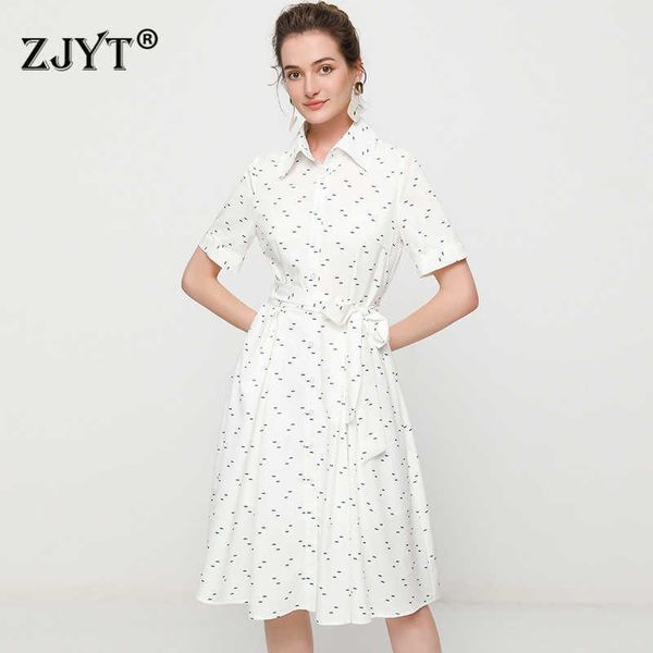 runway fashion summer women shirt dress festa elegant designers short sleeve print robe femme casual vestidos 210601, Black;gray
runway fashion summer women shirt dress festa elegant designers short sleeve print robe femme casual vestidos 210601, Black;gray