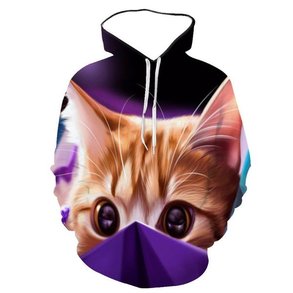 men's hoodies & sweatshirts autumn and winter hoodie 3d sweater cool men women fashion cute cat print series product, Black
men's hoodies & sweatshirts autumn and winter hoodie 3d sweater cool men women fashion cute cat print series product, Black
