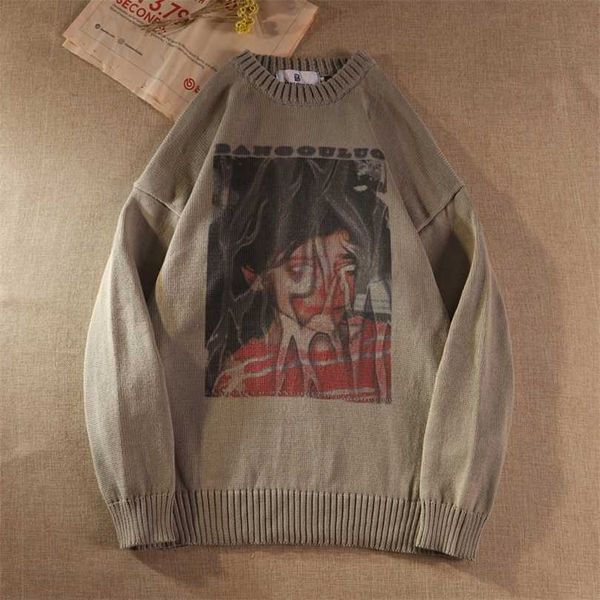 women's knitted goth y2k sweater oversized pullovers ladies winter loose female grunge clothing women jumper ins 211018, White;black
women's knitted goth y2k sweater oversized pullovers ladies winter loose female grunge clothing women jumper ins 211018, White;black