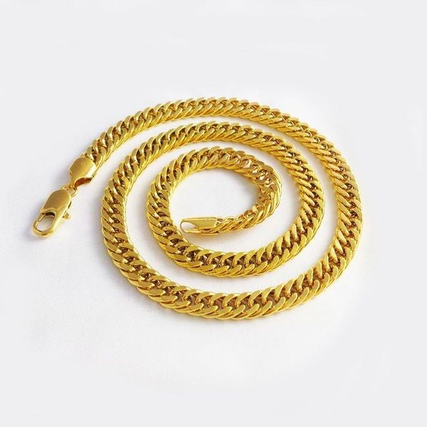 chains heavy jewelry yellow gold filled cool mens thick necklace double curb chain 60cm long, Silver
chains heavy jewelry yellow gold filled cool mens thick necklace double curb chain 60cm long, Silver