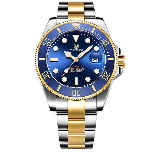 design men's automatic mechanical watches 43mm sapphire stainless steel waterproof watch reloj hombre wristwatches, Slivery;brown
design men's automatic mechanical watches 43mm sapphire stainless steel waterproof watch reloj hombre wristwatches, Slivery;brown