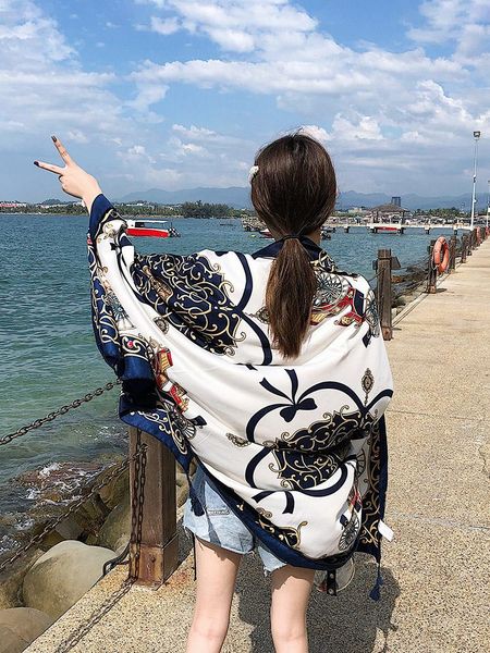 scarves fashion beach scarf shawl wild travel holiday female summer sunscreen thin, Blue;gray
scarves fashion beach scarf shawl wild travel holiday female summer sunscreen thin, Blue;gray