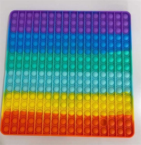 30*30cm big size rainbow push pop bubble poppers board fidget toys mega jumbo sup large poo its finger puzzle stress relief game anxiety rel
30*30cm big size rainbow push pop bubble poppers board fidget toys mega jumbo sup large poo its finger puzzle stress relief game anxiety rel