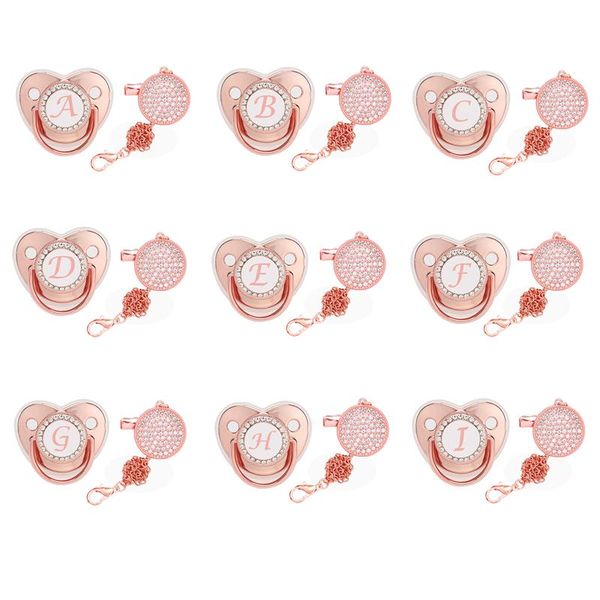 pacifiers# luxury rose gold baby pacifier bpa silicone 26 name initial letter teether born infant nipple chupeta de luxo
pacifiers# luxury rose gold baby pacifier bpa silicone 26 name initial letter teether born infant nipple chupeta de luxo