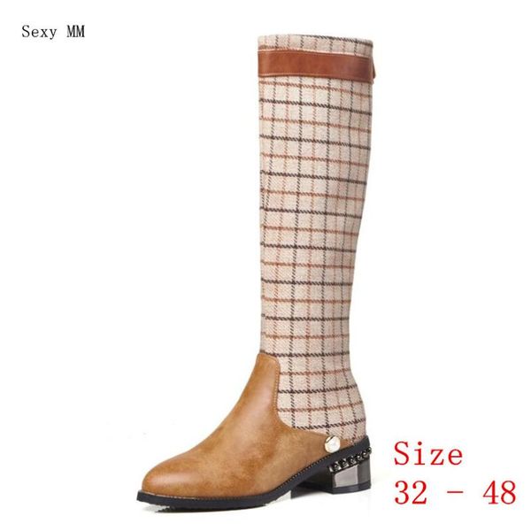 boots spring autumn women knee high med heel shoes woman thigh long small plus size 32 - 41 42 43 44 45 46 47 48, Black
boots spring autumn women knee high med heel shoes woman thigh long small plus size 32 - 41 42 43 44 45 46 47 48, Black