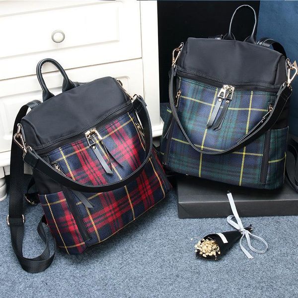 storage bags women plaid nylon female travel daypack lapbackpack book schoolbags feminina school casual rucksack bag
storage bags women plaid nylon female travel daypack lapbackpack book schoolbags feminina school casual rucksack bag