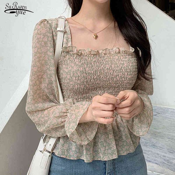 summer casual square collar long sleeve elastic female shirts elegant floral printed women chiffon blouses 14470 210521, White
summer casual square collar long sleeve elastic female shirts elegant floral printed women chiffon blouses 14470 210521, White