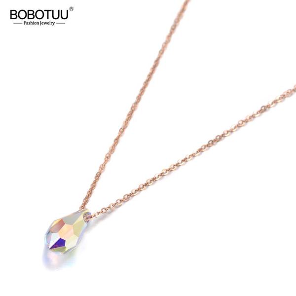 trendy sparkling water drop crystal pendant necklace for women rose gold titanium steel chain jewelry bn19131 chokers, Golden;silver
trendy sparkling water drop crystal pendant necklace for women rose gold titanium steel chain jewelry bn19131 chokers, Golden;silver