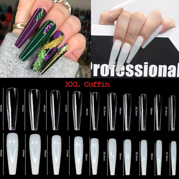 500 pcs/bag xxl extra long coffin false nail tips full cover uv gel ballerina fake nails manicure extension tools supplies, Red;gold
500 pcs/bag xxl extra long coffin false nail tips full cover uv gel ballerina fake nails manicure extension tools supplies, Red;gold