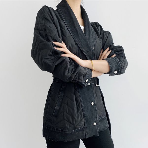 casual solid cotton coat for women lapel long sleeve sashes korean parkas female fashion clothing 2021 spring, Tan;black
casual solid cotton coat for women lapel long sleeve sashes korean parkas female fashion clothing 2021 spring, Tan;black