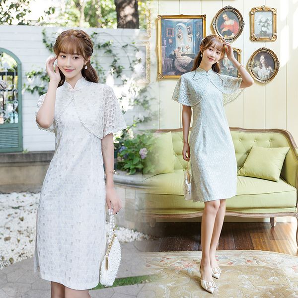 luxury casual dresses 9613 daily sito's three-dimensional jacquard improved cheongsam lady short sleeve drs two-piece women's suit, Black;gray
luxury casual dresses 9613 daily sito's three-dimensional jacquard improved cheongsam lady short sleeve drs two-piece women's suit, Black;gray