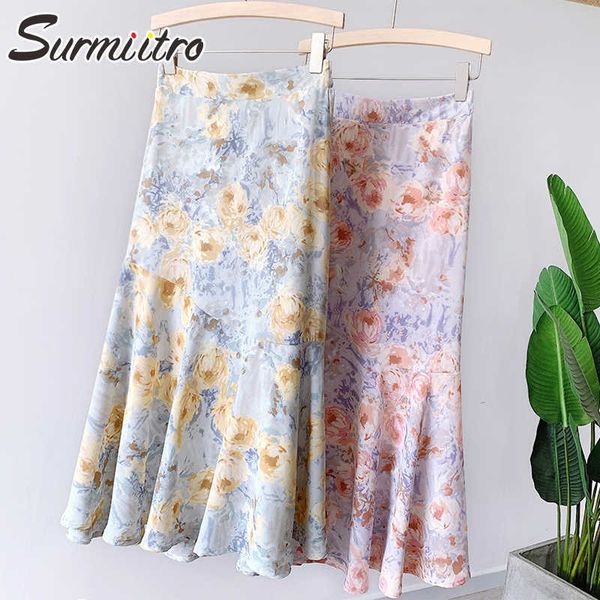 surmiitro summer korean style vintage rose oil rainting long skirt women high waist aesthetic midi mermaid skirt female 210712, Black
surmiitro summer korean style vintage rose oil rainting long skirt women high waist aesthetic midi mermaid skirt female 210712, Black