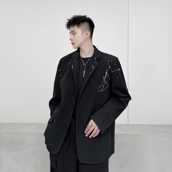 men's suits & blazers suit coat spring and autumn korean graffiti niche senior sense design casual fashion loose large size, White;black
men's suits & blazers suit coat spring and autumn korean graffiti niche senior sense design casual fashion loose large size, White;black