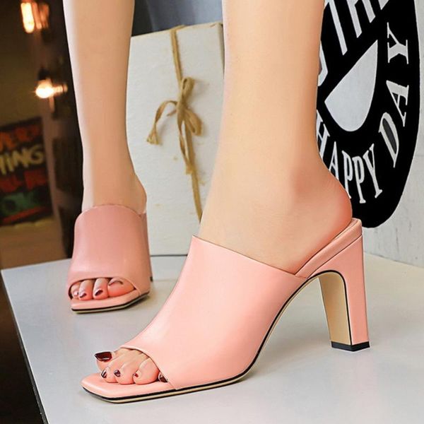 slippers bigtree shoes candy colors thick high heel women korean peep toe sweet daily soft leather platform female sandals, Black
slippers bigtree shoes candy colors thick high heel women korean peep toe sweet daily soft leather platform female sandals, Black