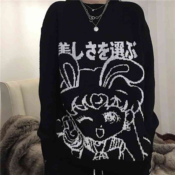 women's sweaters harajuku bonito kawaii anime menina camisola feminina outono inverno solto manga completa oversized malha pulôver y2k, White;black
women's sweaters harajuku bonito kawaii anime menina camisola feminina outono inverno solto manga completa oversized malha pulôver y2k, White;black