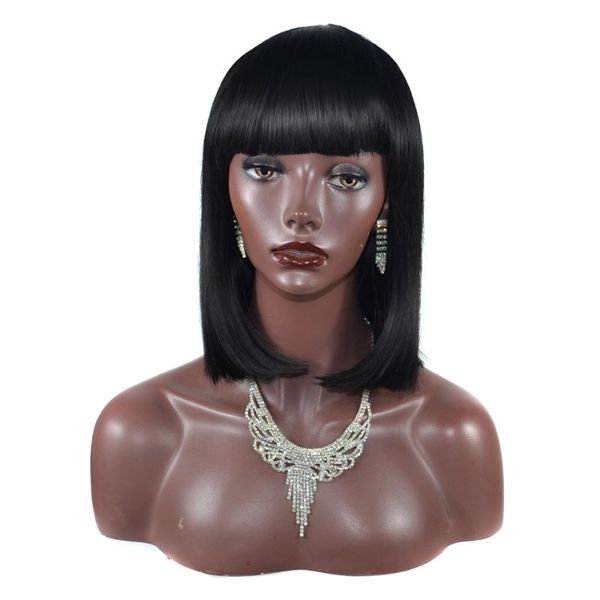 synthetic wigs black bob female short straight hair with blunt bangs heat resistant natural cosplay for women
synthetic wigs black bob female short straight hair with blunt bangs heat resistant natural cosplay for women