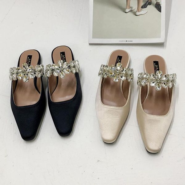 zapatos elegantes para mujer 2021 summer silk shiny rhinestones pointed toe flats pearl slippers fashion party women shoes, Black
zapatos elegantes para mujer 2021 summer silk shiny rhinestones pointed toe flats pearl slippers fashion party women shoes, Black